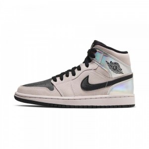 Nike AIR JORDAN 1 MID W "IRIDESCENT" BQ6472-602 Barely Rose/Black/Multi | 5802RGUYE