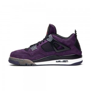 Nike AIR JORDAN 4 X TRAVIS SCOTT PURPLE SUEDE 308497-501 μωβ μαυρα ασπρα | 4721PGVIO