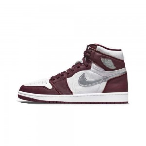Nike Air Jordan 1 High OG Bordeaux ασημι | 1780NERXL