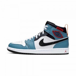 Nike Air Jordan 1 Mid "Facetasm _ Fearless" CU2802-100 White/Teal/Black/Red | 2063YSBRN