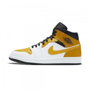 Nike Air Jordan 1 Mid "University Gold" 554724-170 χρυσο χρωμα | 4659MQKLT