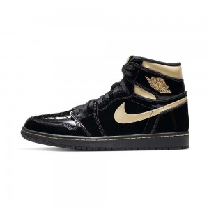 Nike Air Jordan 1 Retro High OG "Black Metallic Gold" 555088-032 χρυσο χρωμα | 6089YUPZI