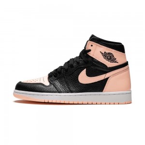 Nike Air Jordan 1 Retro High OG "Crimson Tint" 555088-081 Black/Crimson Tint-hyper Pink-white | 7960TMFDR