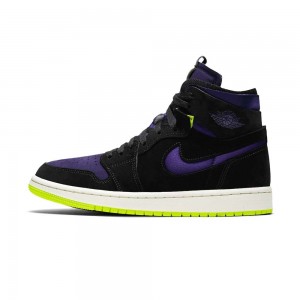 Nike Air Jordan 1 Zoom Ανεση "Lemon Venom" CT0979-001 Black/Court Purple-lemon Venom-sail | 5964DCSTO