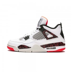 Nike Air Jordan 4 Retro "Crimson Tint" 308497-116 White/Black-bright Crimson-pale Citron | 1032YBXZT