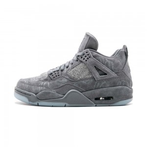 Nike Air Jordan 4 Retro "KAWS x" 930155-003 Cool Grey/White | 1052XNHBU