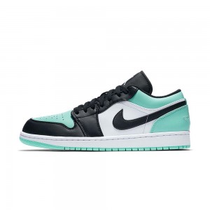 Nike Jordan Air Jordan 1 Retro Low "Emerald" 553558-117 White/Emerald Rise-black | 8205DMZYT