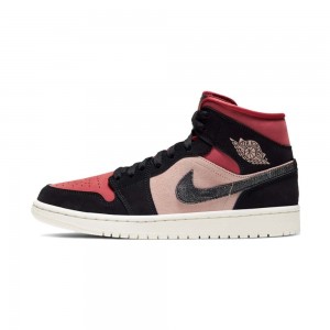 Nike Wmns Air Jordan 1 Mid "Canyon Rust" BQ6472-202 Particle Beige/Black/Canyon Rust/Sail | 0945YBLCW