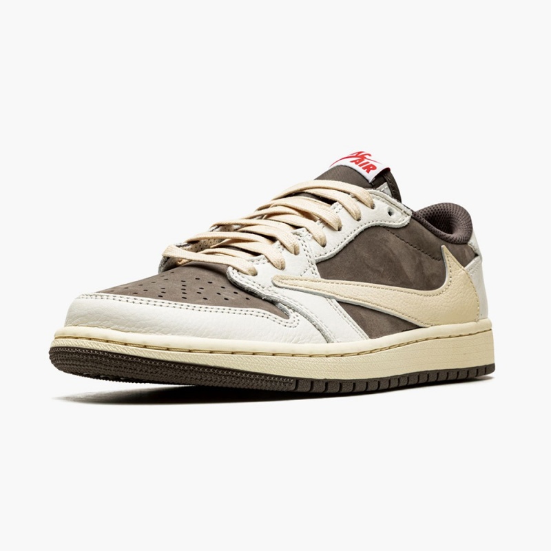 Nike AIR JORDAN 1 LOW OG “Travis Scott _ Reverse Mocha” DM7866-162 Sail/University Red-ridgerock | 9251ITKSW