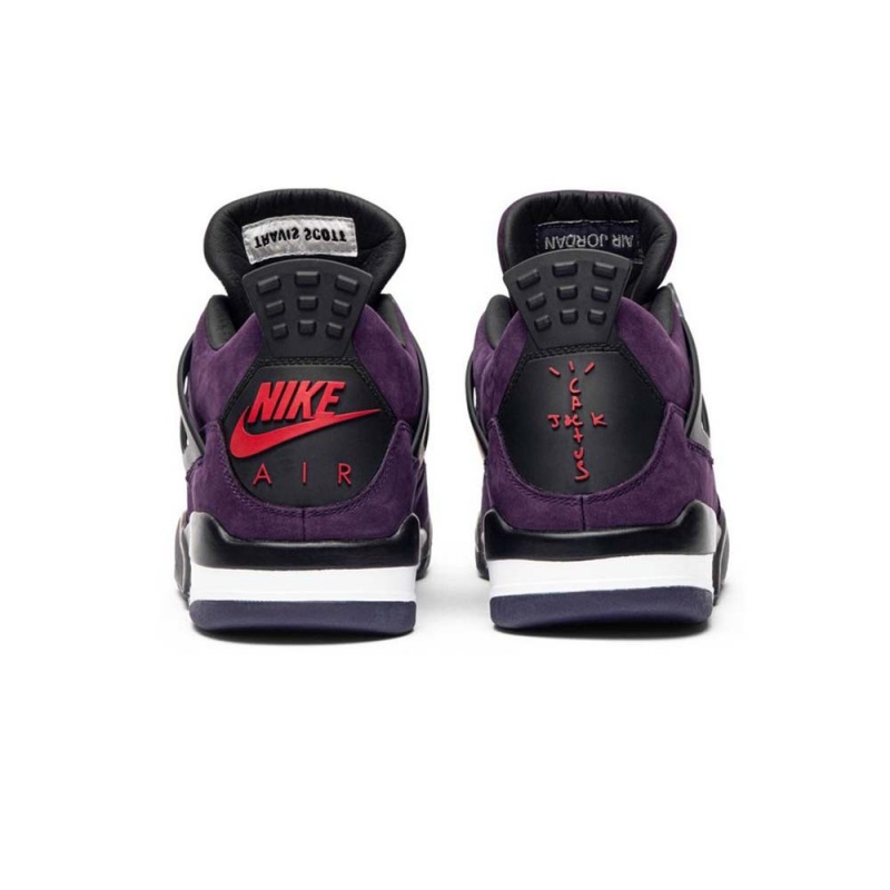 Nike AIR JORDAN 4 X TRAVIS SCOTT PURPLE SUEDE 308497-501 μωβ μαυρα ασπρα | 4721PGVIO