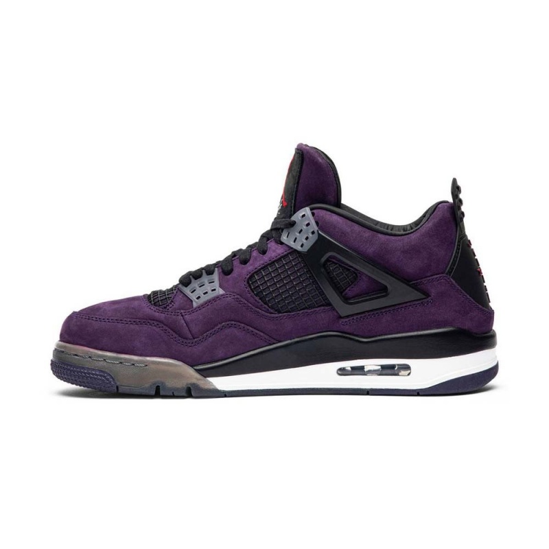 Nike AIR JORDAN 4 X TRAVIS SCOTT PURPLE SUEDE 308497-501 μωβ μαυρα ασπρα | 4721PGVIO