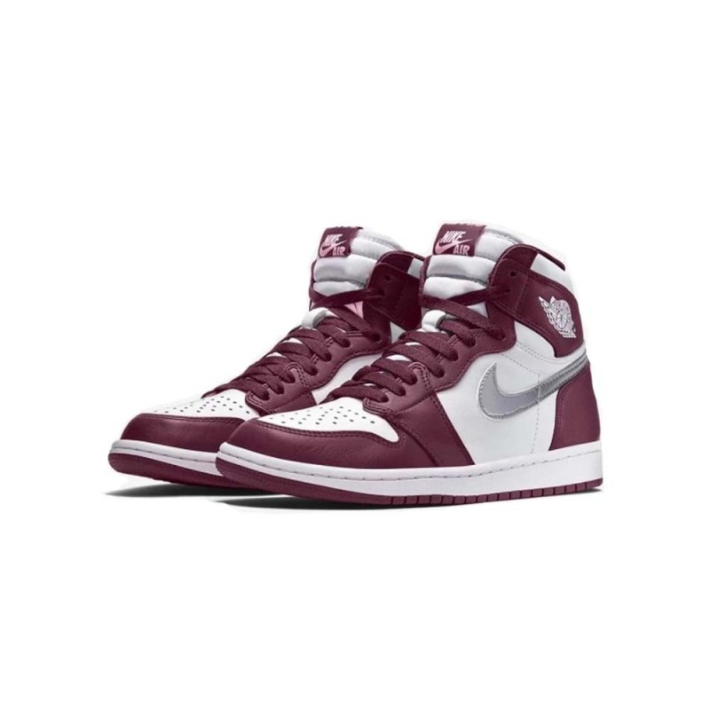 Nike Air Jordan 1 High OG Bordeaux ασημι | 1780NERXL