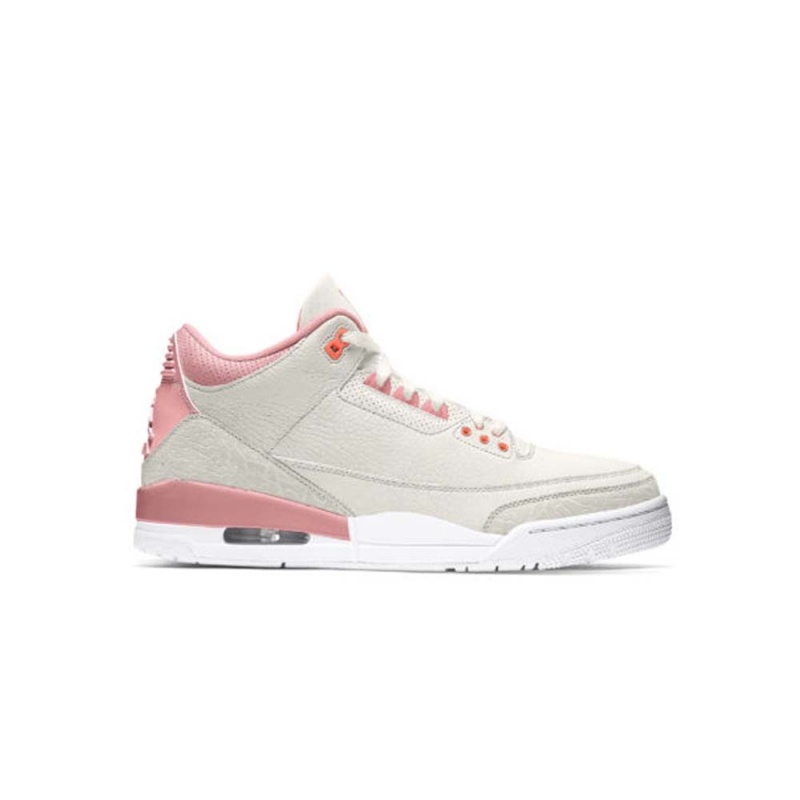Nike Air Jordan 3 Retro WMNS Rust Pink CK9246-116 Sail/Rust Pink/White/Crimson | 9104QCJDL