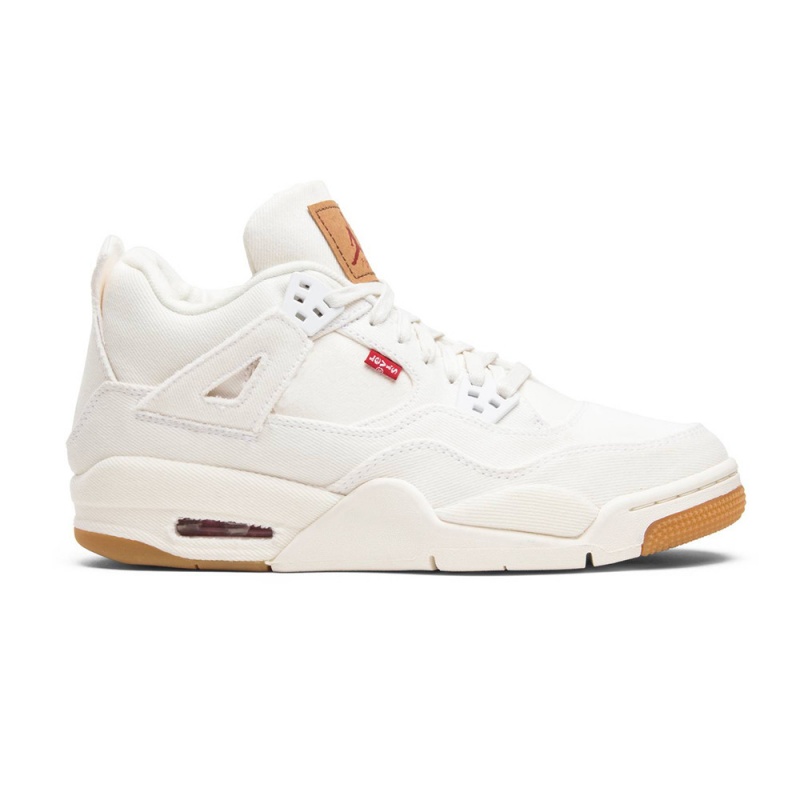 Nike Air Jordan 4 RTR Levis NRG BG AQ9103-100 White/White-white | 9416UVRBH