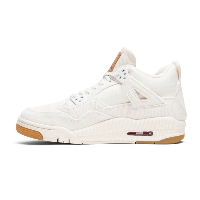 Nike Air Jordan 4 RTR Levis NRG BG AQ9103-100 White/White-white | 9416UVRBH