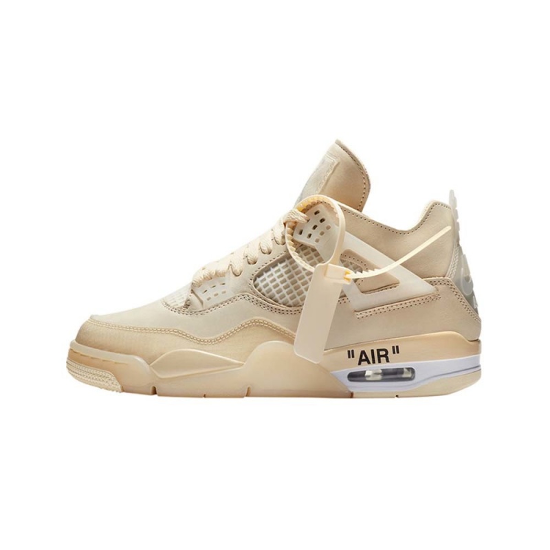 Nike Air Jordan 4 Retro Off-White Sail CV9388-100 Sail/Muslin-white-black | 7304LSNXP