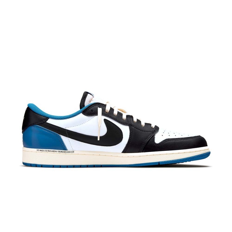 Nike Fragment Design x Travis Scott x Air Jordan 1 Retro Low DM7866-140 Blue/White/Black | 2793LPZNJ