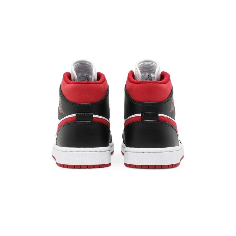 Nike Jordan 1 Mid Gym Red Black White 554724-122 White/Gym Red-black | 1475IOLUE