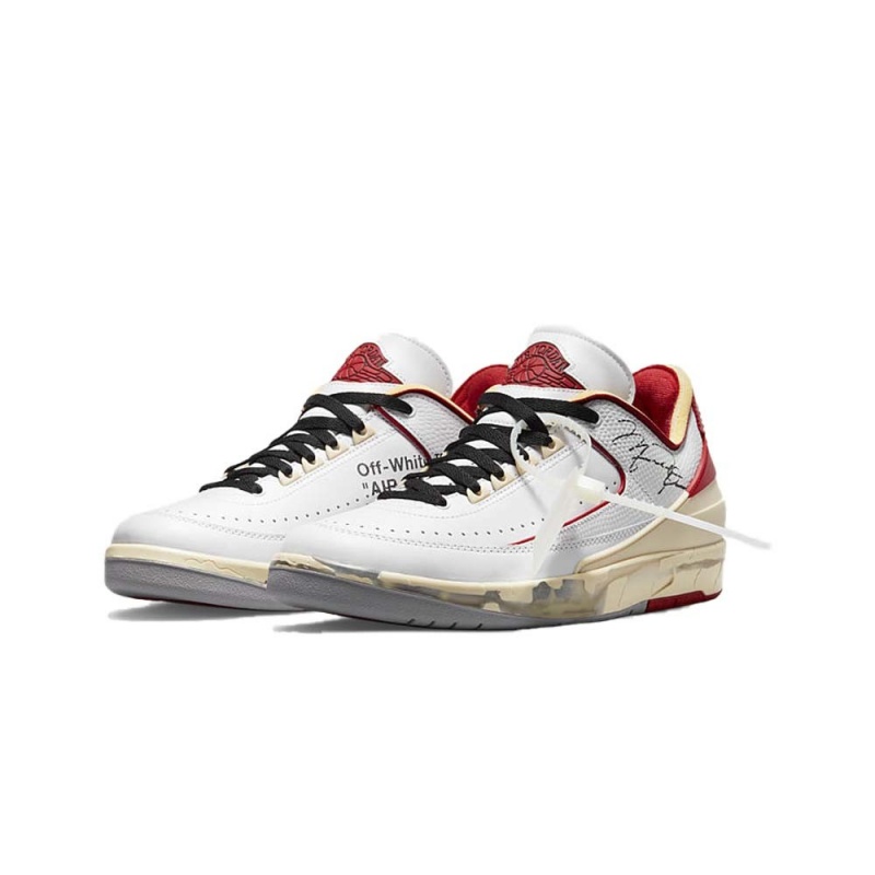 Nike Jordan 2 Retro Low SP Off-White White Red DJ4375-106 White/Sail-red-grey | 1650SMTCW