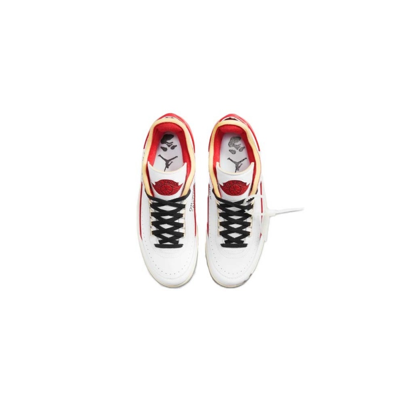 Nike Jordan 2 Retro Low SP Off-White White Red DJ4375-106 White/Sail-red-grey | 1650SMTCW