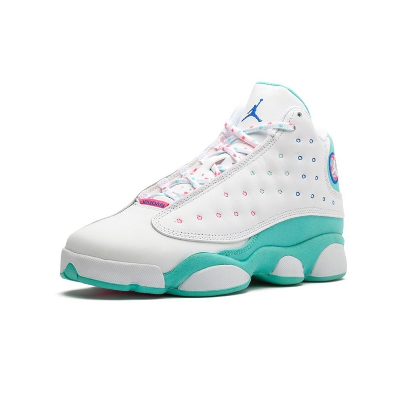 Nike Jordan Air Jordan 13 GS “Aurora Green” 439358-100 White/Soar/Aurora-green-digita | 5172UORCB