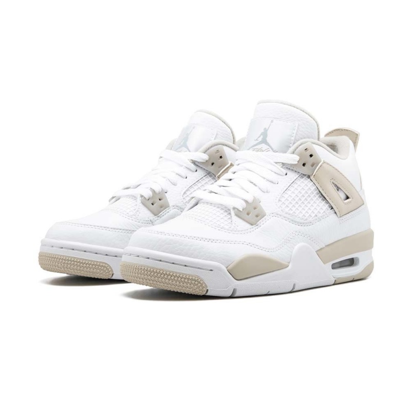 Nike Jordan Air Jordan 4 Retro GG 487724-118 White/Boarder Blue-light Sand | 9567MXPNE