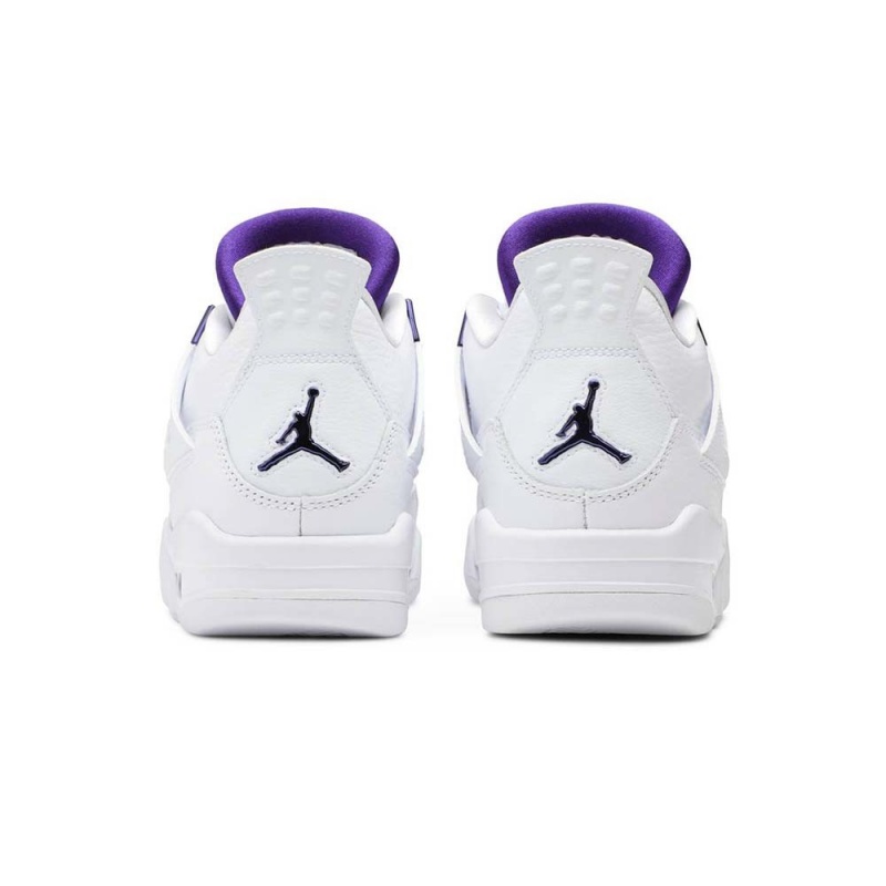 Nike Jordan Air Jordan 4 Retro GS “Metallic Pack – Purple” 408452-115 White/Court Purple-metallic | 5819XINHK